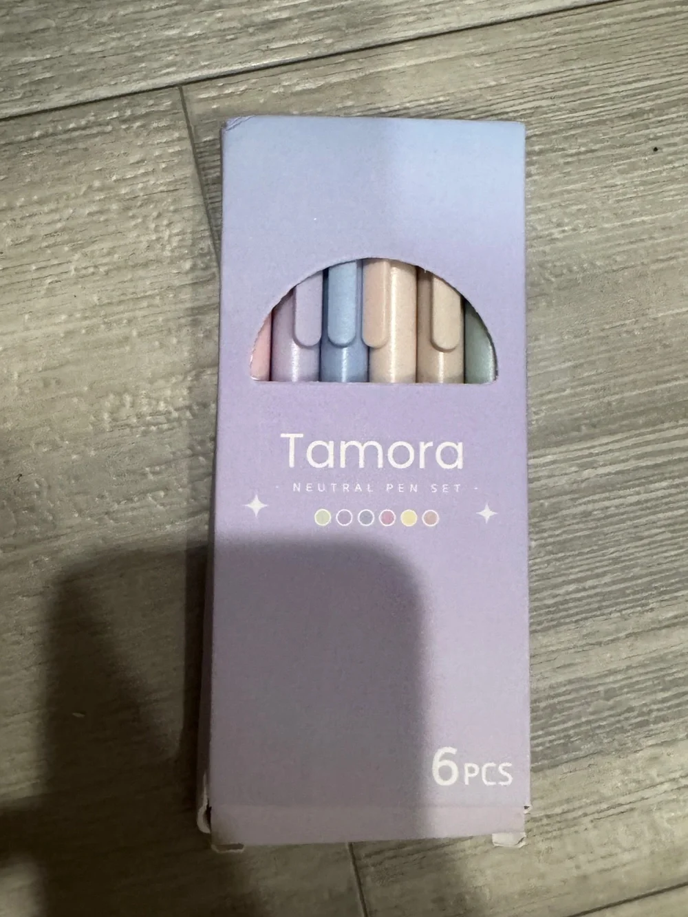 Tamora Neutral Pen Set - Pastel Multi-Color (6 pcs)